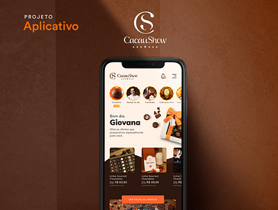 Aplicativo - Cacau Show app app design marketing mobile startup technology ui uidesign uxdesign