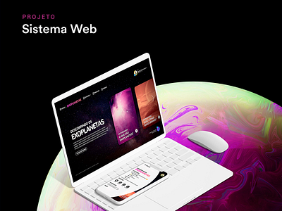 Sistema Web - Exoplanetas graphic design programação programming startup ui uidesign uxdesign