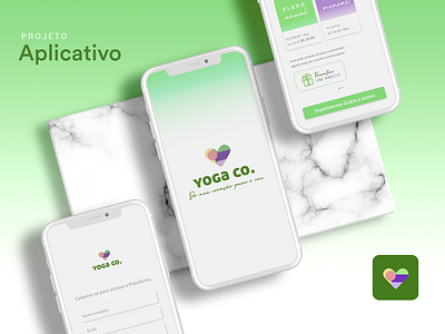 Aplicativo Yoga Co. + Retaguarda Web app app design branding graphic design mobile startup technology ui uidesign uxdesign