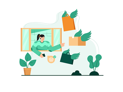 Delivery Order Illustrations b2b buy sell character cloth delivery e commerce illustration illustrations market online online market order package shop shoping shopping startups