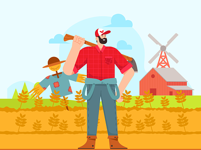 Farmer Illustration