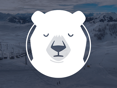 Hypebrr bear cold hype logo logomark martini snow winter
