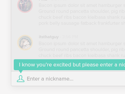 Chat - Nickname bacon chat nickname teal tooltip