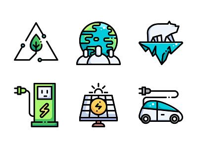 Ecology design environment icon vector