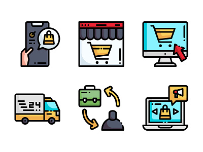 Ecommerce design icon vector