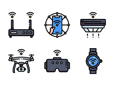 Internet Of Things design icon iot vector