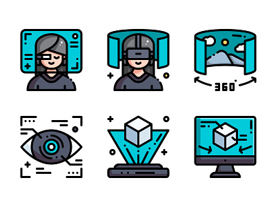 Virtual Reality design icon vector virtual reality