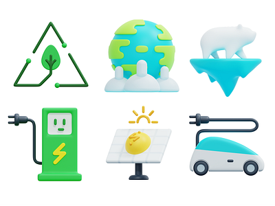 Ecology 3D Icon render world