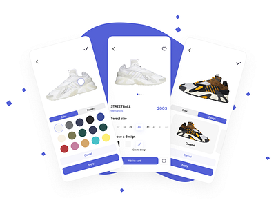 Concept Adidas shoes app branding design graphic design icon illustration logo ui ux vector