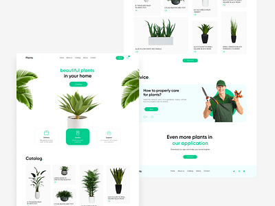 Plants | Website app branding design graphic design icon illustration logo ui ux vector