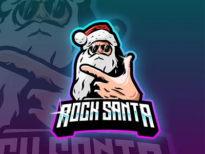 rock santa logo e-sport design emotes emotestwitch esport fiverr fiverr design fiverrgigs gamer logo gamers gaming icon logo logo game logoesport sub badges twitch logo