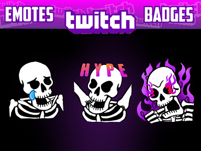 skeleton twitch emotes