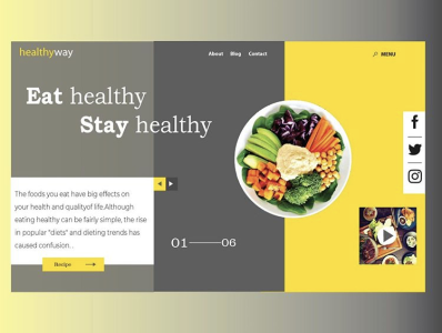 Food_UI_Design design illustration layout ui ux web website