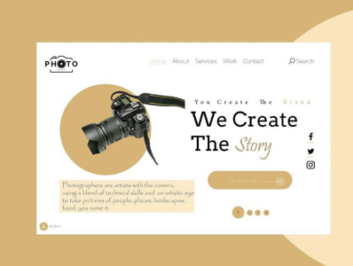Photography_ui_design design illustration layout ui ux web