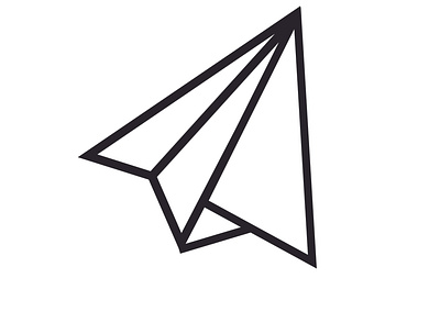 Paper airplane design illustration illustrator logo logodesign