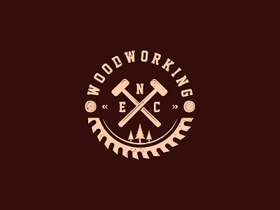 wood working icon logo logotype realestate