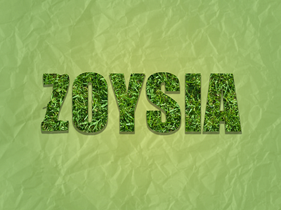 Zoysia green logo photoshop