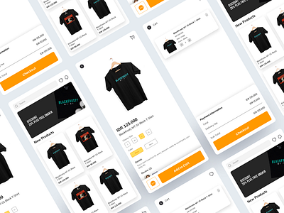 Mobile App - Clothing e-commerce app branding design graphic design ui ux