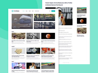 News Website - Minimalist app article articles design minimalist news news website ui ux web design website