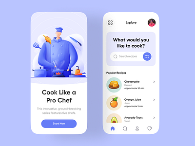 Cooking recipe app design app app design cook cooking design mobile recipe recipes ui ui ux ui design ux