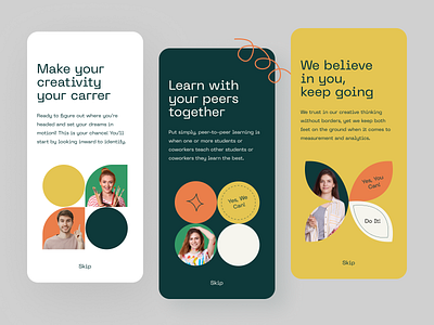 Creative app onboarding