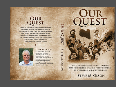 OUR QUEST art book cover branding classic design flat icon illustrator logo minimal ui