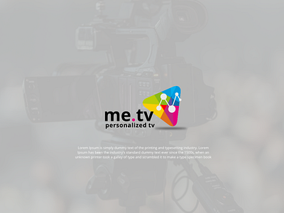 Logo for TV book cover branding design flat icon illustration logo minimal ui vector