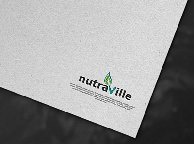 NUTRAVILLE art branding design flat icon illustration illustrator logo minimal ui vector