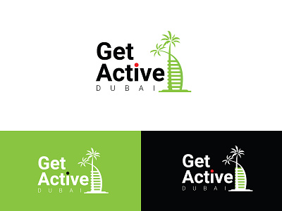 Get Active Dubai - Logo Design brand identity branding design dubai logo logo logo design logodesign logotype minimalist logo