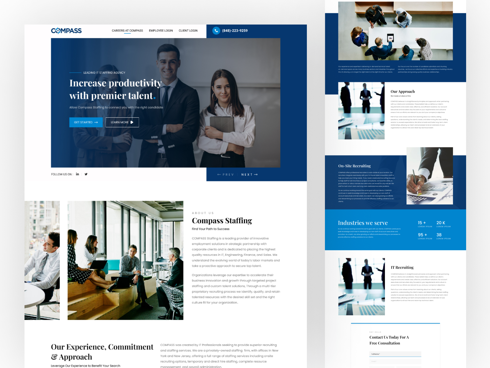 corporate-landing-page-landing-page-by-bhargav-talaviya-on-dribbble