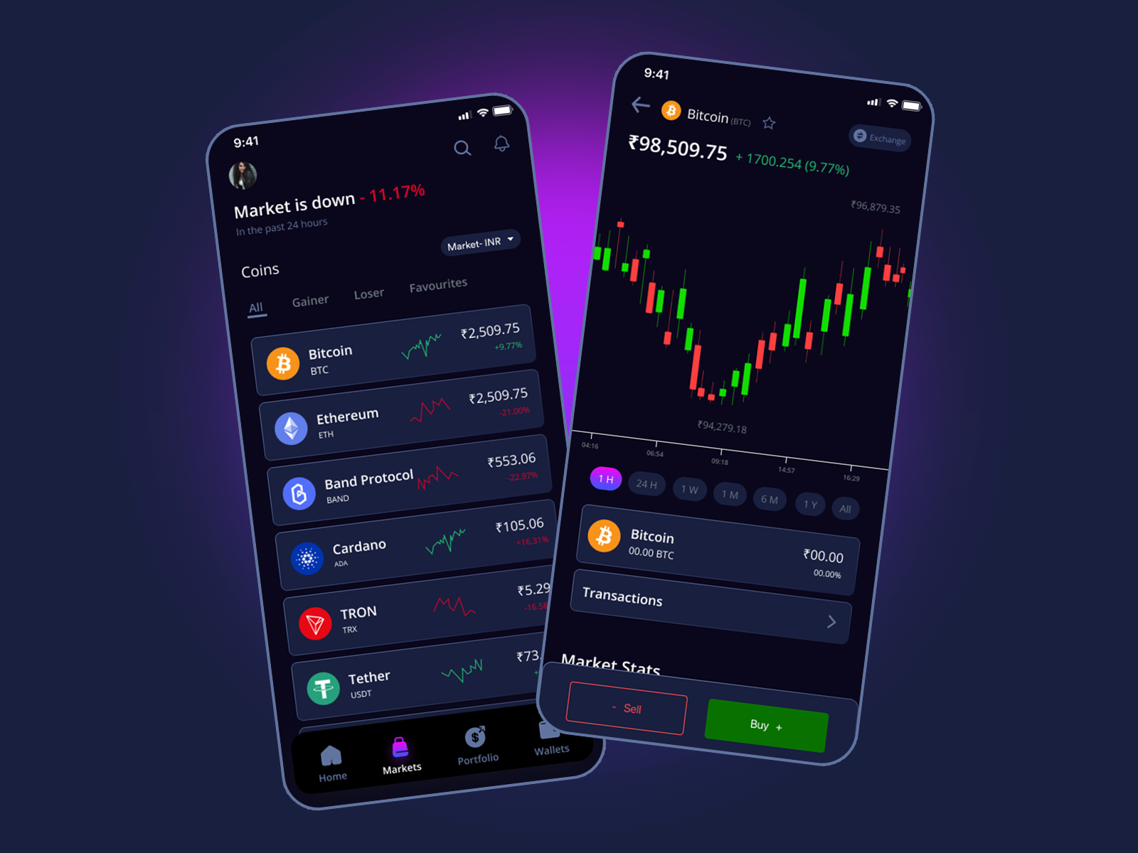 Mock Crypto Trading App