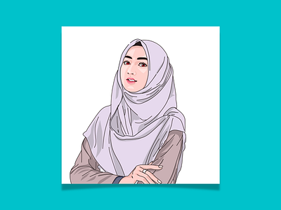 Beautiful Woman : Vector Art cartoon design illustration vector