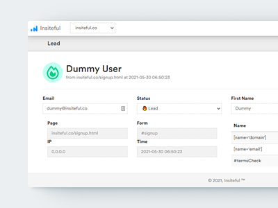 Lead Page Redesign — Insiteful