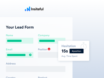 Hesitation Form Fields — Smart Form Analytics with Insiteful.co