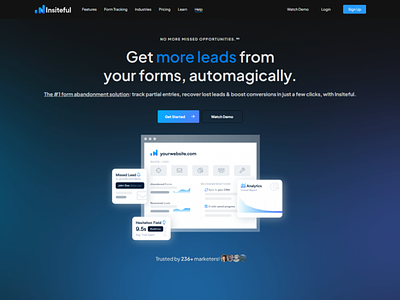 Insiteful Landing Page - Form Abandonment Tracking
