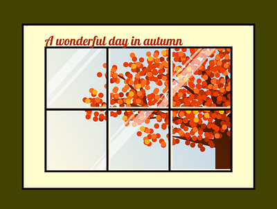 Wonderful day in Autumn autumn figma illustration weekly warm up