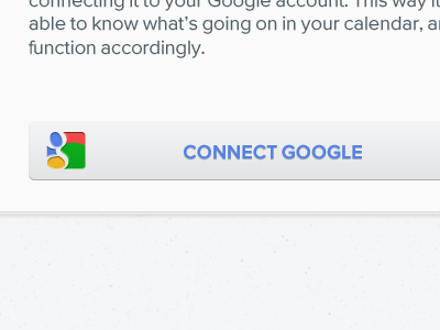 Connect Google button google icon surface