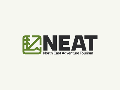 NEAT adventure badge bike brand forest icon logo mountain mountainbike mtb northeast scotland sea tourism