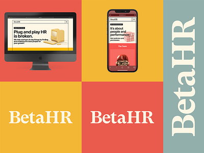 BetaHR 80s brand branding design hr identity logo logotype london startups typography ui web webdesign workmark