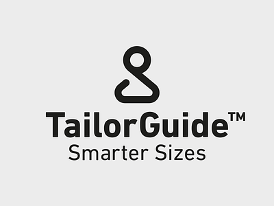 TailorGuide app coat hanger logo measuring tape person