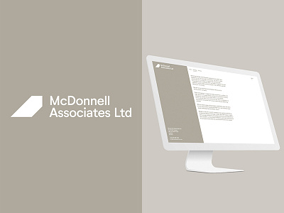 MCD Branding architect identity light logo mono