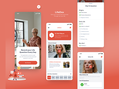 Life Dox App app appdesign design ui design