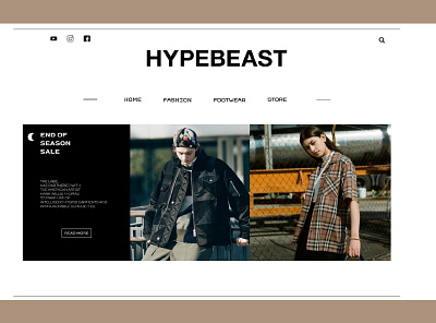 HYPEBEAST (HBX) UI EXPLORATION branding design fashion minimal ui web website