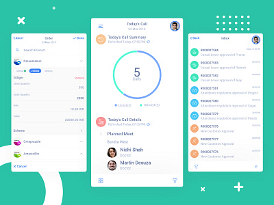 Mobile App for Medical Reps app dashboard ui design doctor doctor app ecommerce ecommerce app flat inbox meeting minimal mobile mobile app mobile ui order patient app task management ui ux vector