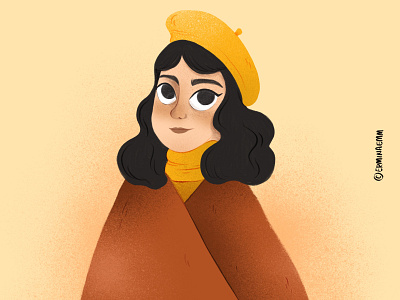 Pumpkin lady autumn girl illustration illustrator orange process pumkin woman