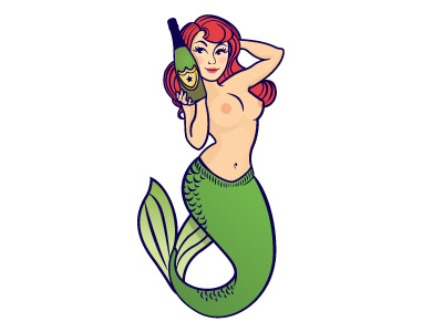 Mermaid Temporary Tattoo
