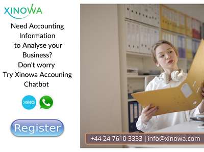 Xinowa - A accounting Chatbot for Business Owners chatbot illustration whatsapp xero xero chatbot