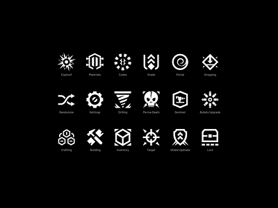 Game UI Glyphs by Lucien Aubert on Dribbble