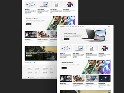 Microsoft Home Page Clone