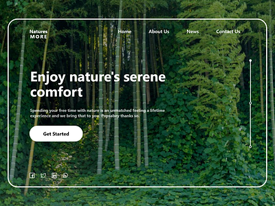 Nature NGO Design design ui uiux web web design